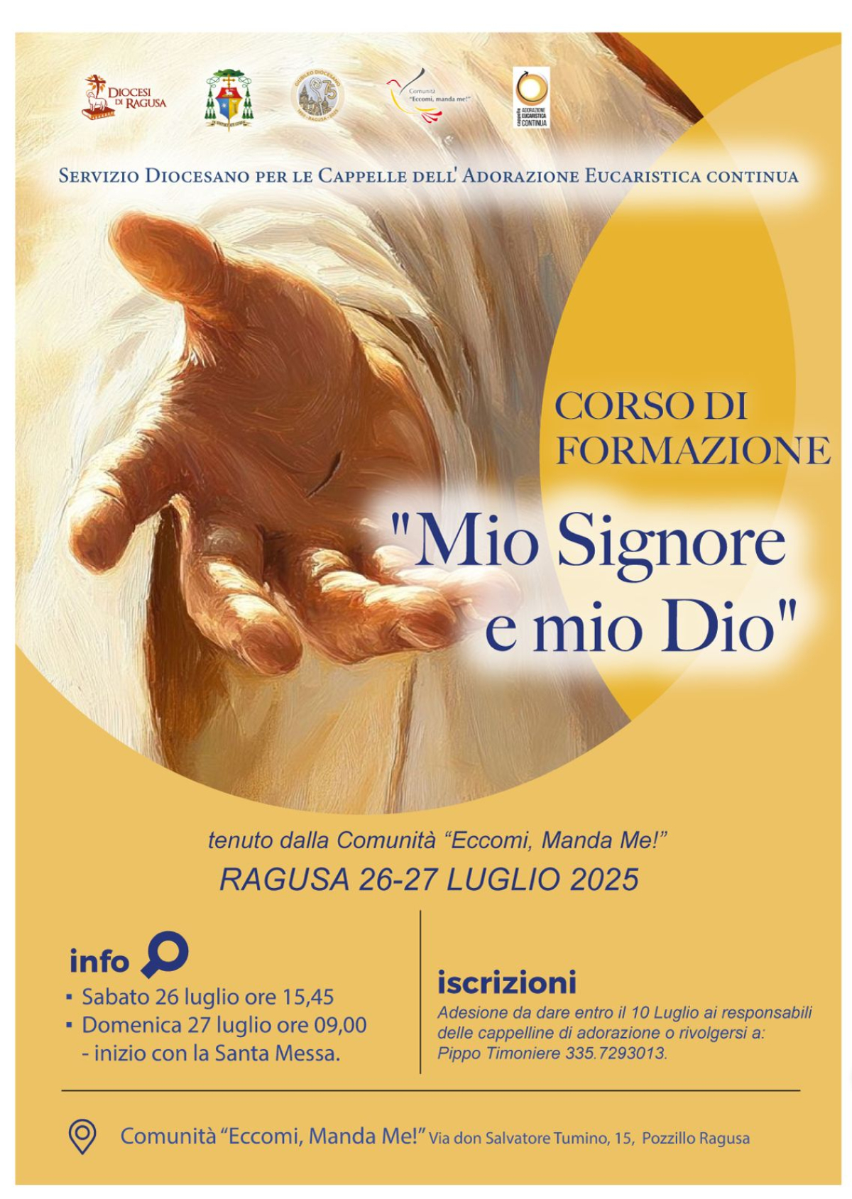 Corso &ldquo;Mio Signore e mio Dio - Adoratori per l&rsquo;eternit&agrave;&rdquo;