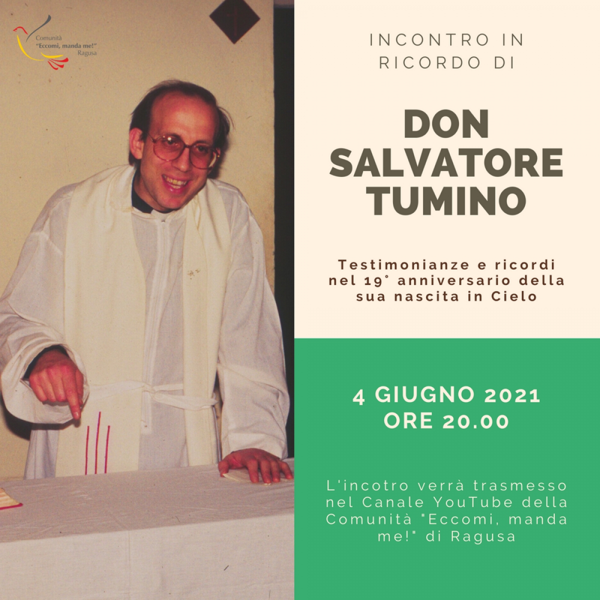 Incontro in ricordo di don Salvatore Tumino - 4 giugno 2021